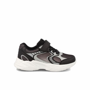 Zapatilla Ni&ntilde;o Bubblegummers Derby Negro - Gris